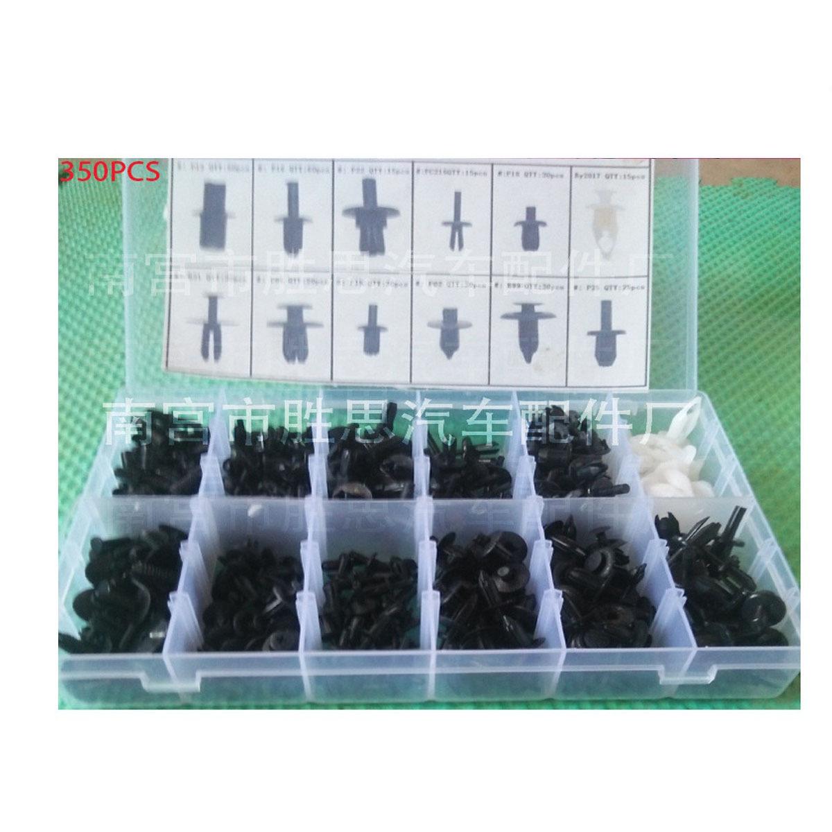 

Набор из 350 штук защелкивающихся клипс для отделки и панелей автомобиля 70pcs Mixed Large Bag
