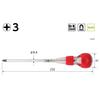 VESSEL Ball Grip Safety Penetration Driver +3ÁE50 250