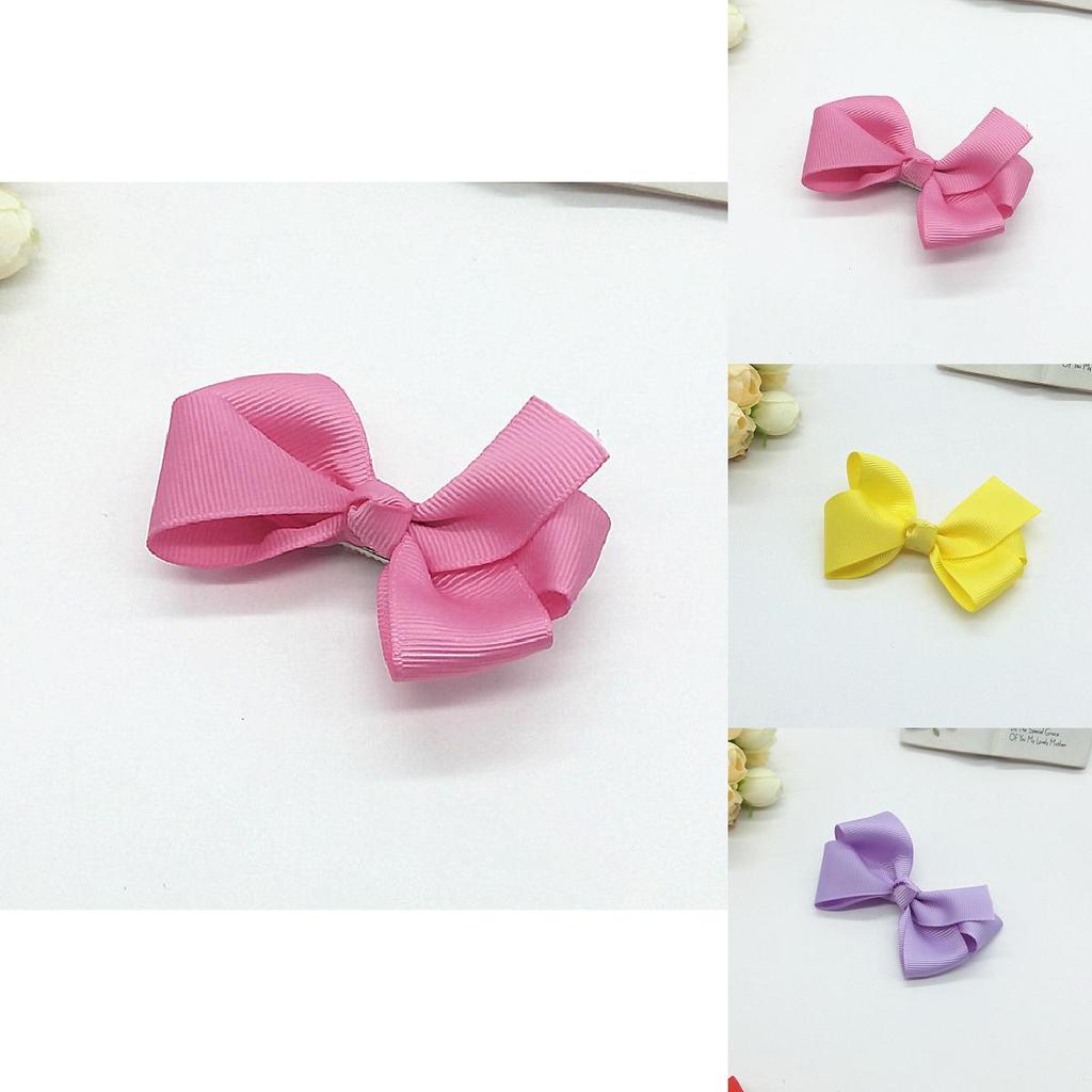 Children Hair Clips With Blue Ribbon Butterfly Bow For Girls Gift Pack