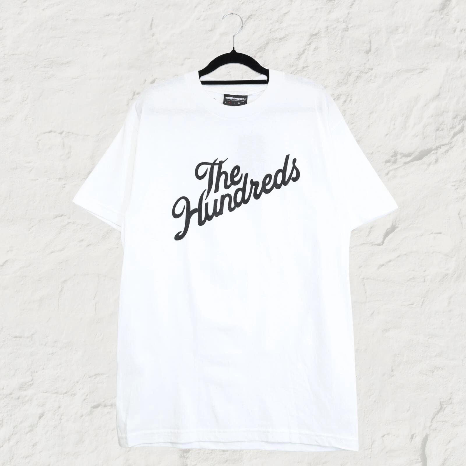 The Hundreds Forever Slant Tee White Minimal Skate Streetwear T-Shirt M XL