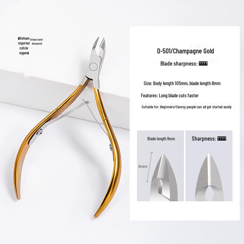 Professional Cuticle Nipper & Nail Art Tool Set: Remove Dead Skin, Callus, Trim Nails, Remove Gel Polish.