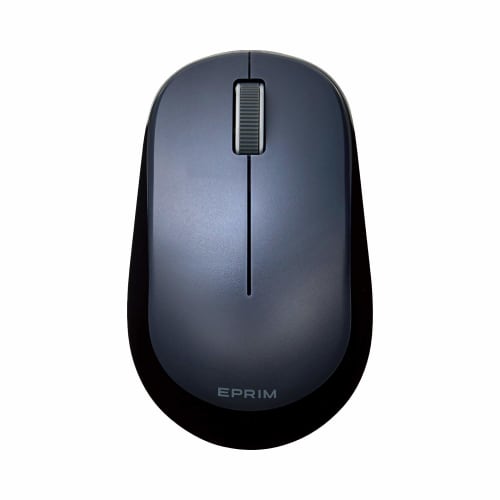 ELECOM Mouse Wireless (Receiver Included) M Size 3 Buttons BlueLED EPRIM Black M-DY12DBXBK
