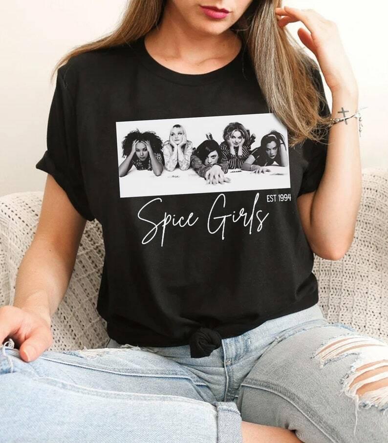 Футболка Spice Girls Участники 1994 г. Полный размер S-5XL Унисекс S