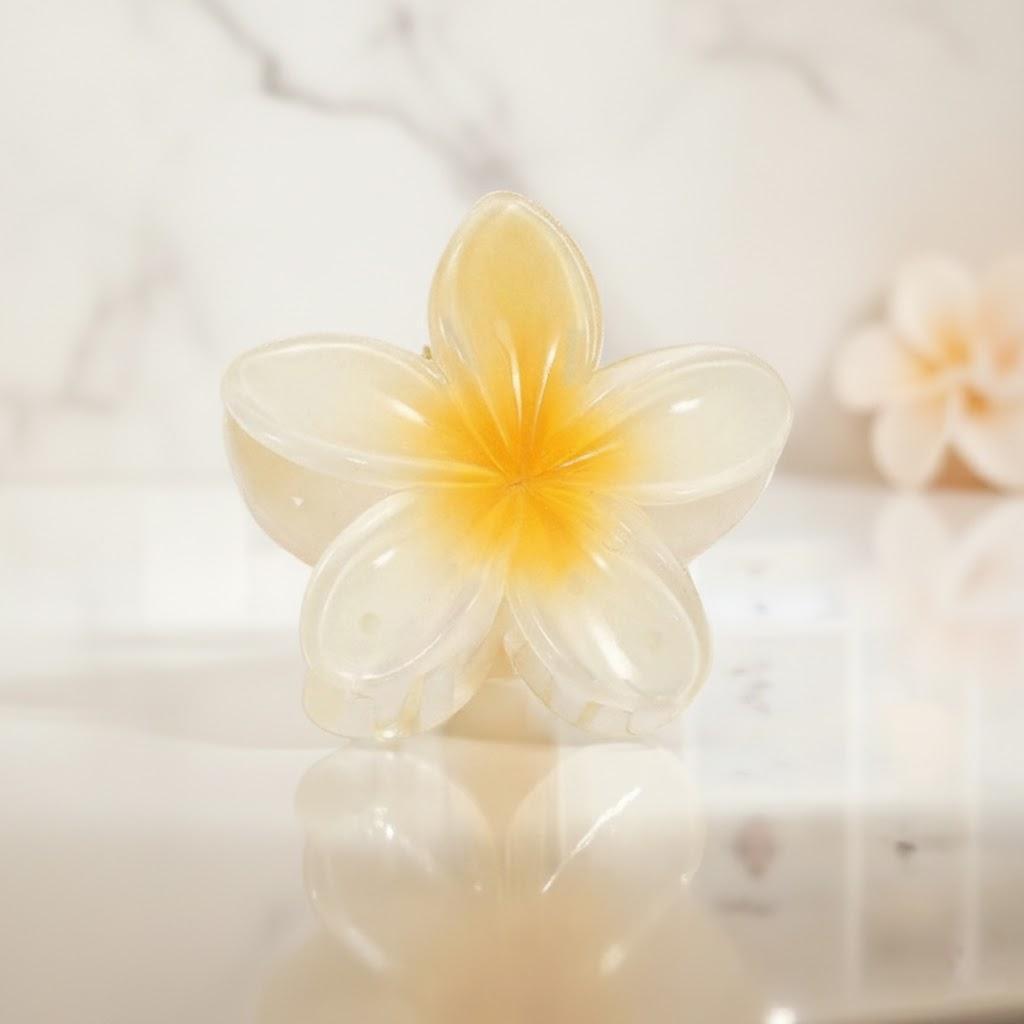 

Gradient Flower Acrylic Hair Clip for Women Girls Sweet Cute Summer Ponytail Hair Claw Shark Hairpin Barrettes Hair Accessories жёлтый