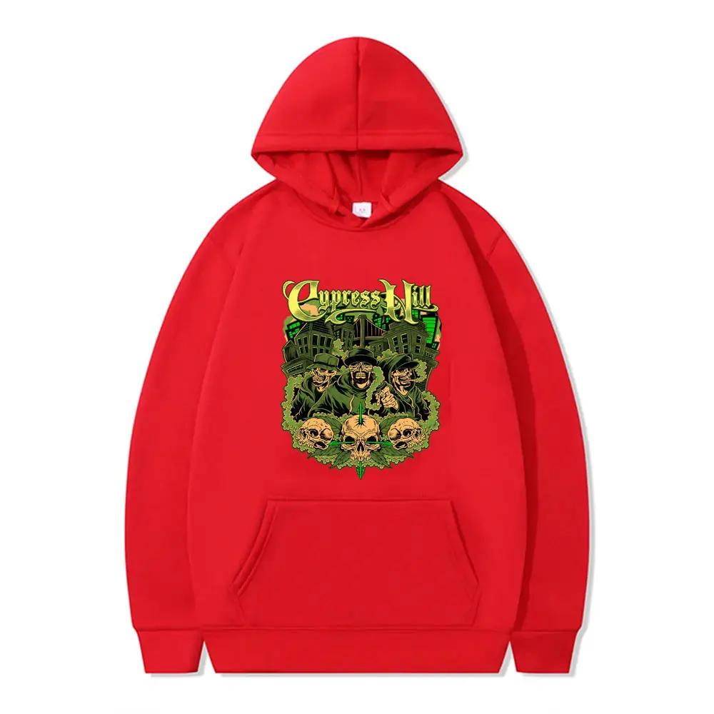 

Худи с графикой скелета Cypress Hill для мужчин Винтажная повседневная толстовка Одежда для мужчин и женщин Мода Хип-Хоп Свободные худи S