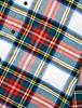 Amazon Essentials Men's Long Sleeve Flannel Shirt, White and Red, Tartan Plaid, Size Small