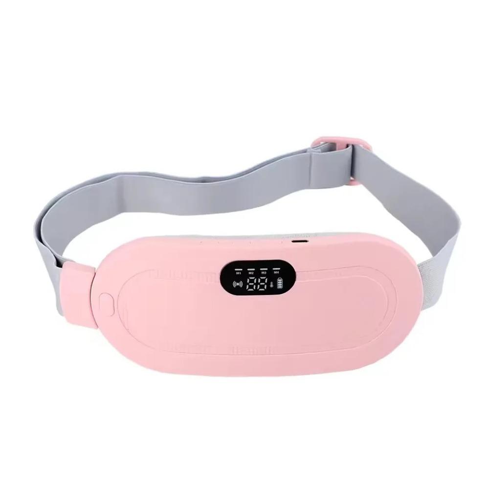 LED Display Electric Warm Waist Belt 4 Gear Massage Vibrating Abdominal Massager  Body Shaping