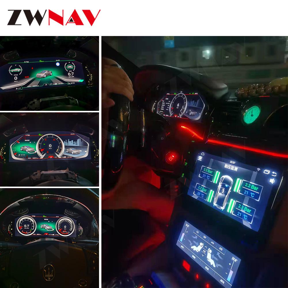 Maserati GT Carbon Fiber LCD Dashboard: Smart, Original, Plug-and-Play Installation