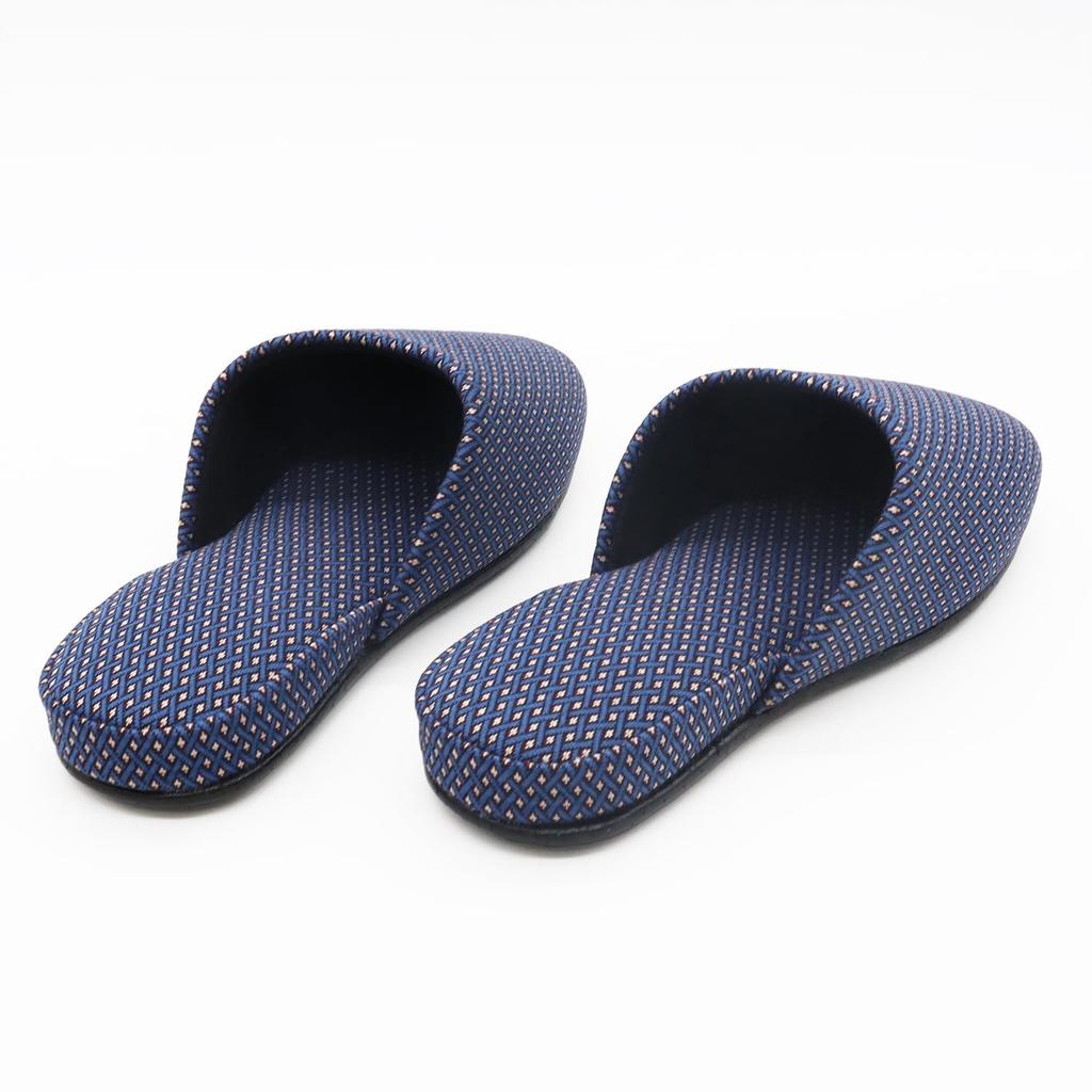Okamura Shichisho Neo Chic Made in Perfect for Japanese Komon Japan Slippers, Medium, Blue, Japan, brdj24901bl, Guests, Pattern, Gift,