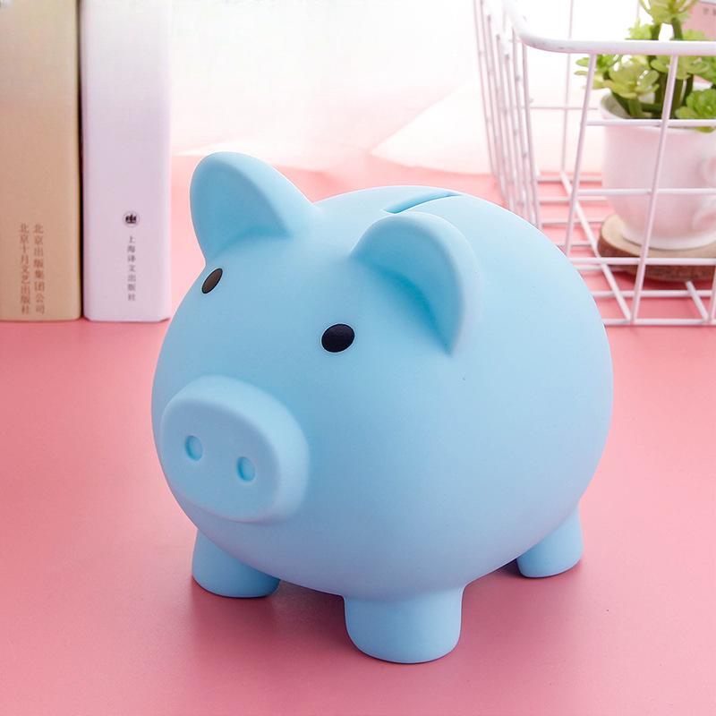 Piggy Bank,Unbreakable Plastic Money Bank,Coin Bank for Girls and Boys,Medium Size Piggy Banks, Practical Gifts for Birthday, Easter, Christmas (Pink)