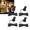4 LED Display Spotlights, 5V Variable USB Mini Spotlights for Jewelry Showcases and Entrances (Warm Light 3000K)
