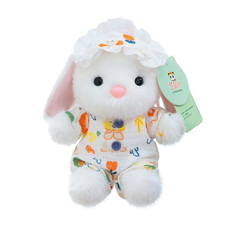 Plush Bunny Toy With Soft Short Pile Fabric For Kids Bedroom Decor And Comfort