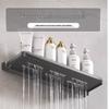 MDNG Punch-Free Foldable Double-Layer Bathroom Tray Rack