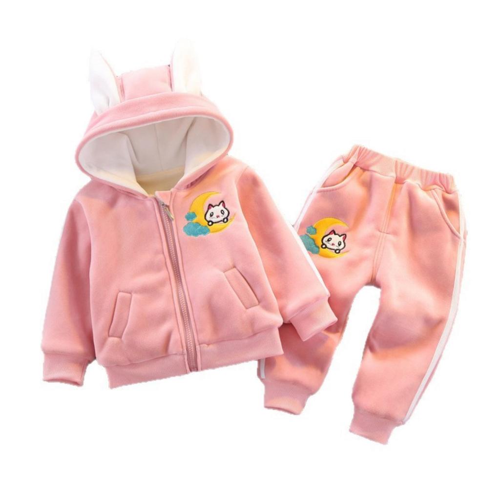 Kids Casual Long-Sleeve Set, Comfortable Daily Wear Outfits