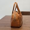 Johnature Simple Solid Color Soft Cowhide Handbag Retro Genuine Leather Shell Bag Versatile Shoulder Bags