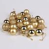 30mm Pack 24 Christmas Matte And Glitter Decor Ball Festival Props Atmosphere