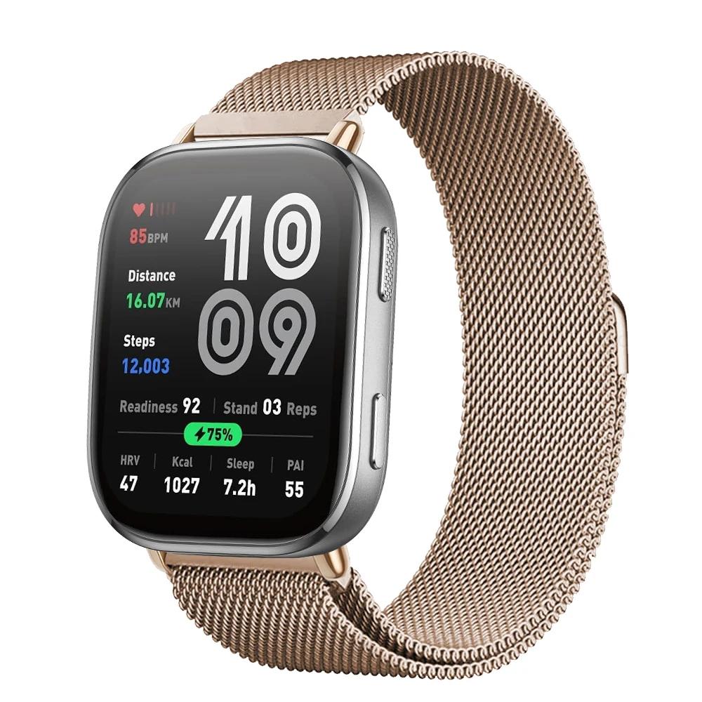 Magnetisches Armband für Für Amazfit Bip 6 Armband 22mm Band Metall Mesh Smartwatch Armband Correa Für Amazfit Bip6 Uhrenarmbänder