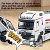 Engineering Vehicle Model Long Alloy Fuel Tanker With Lights Sound For Kids Playroom