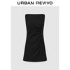 UR2026 Women's Elegant Pleated Sleeveless Mini Dress