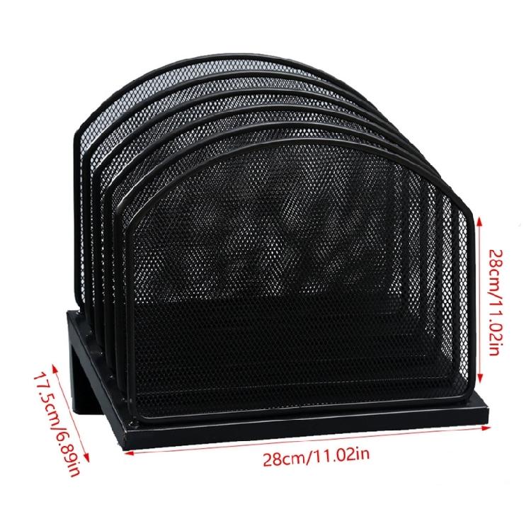 Desk Organizers Vertical File Organizer Metal Rack File Sorter Desktop File Folder Holder Office School Supplies