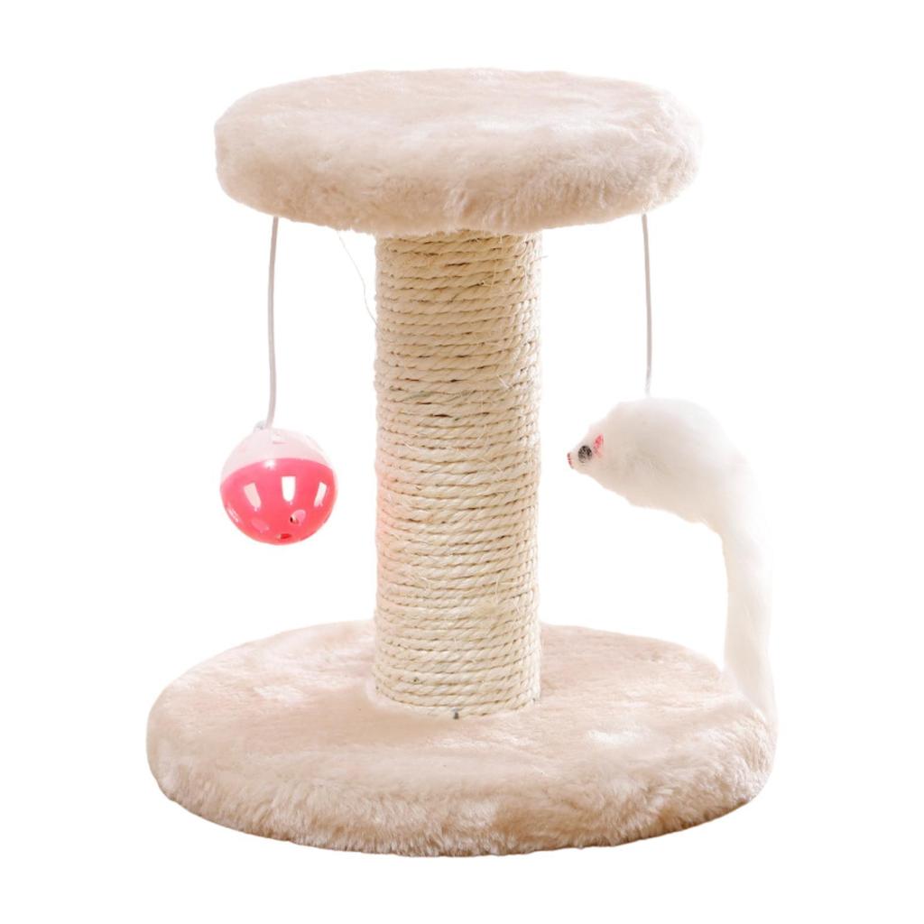 Cat Scratch Post Sisal Cat Climbing Frame for Indoor Cats Cat Post with Ball Toy