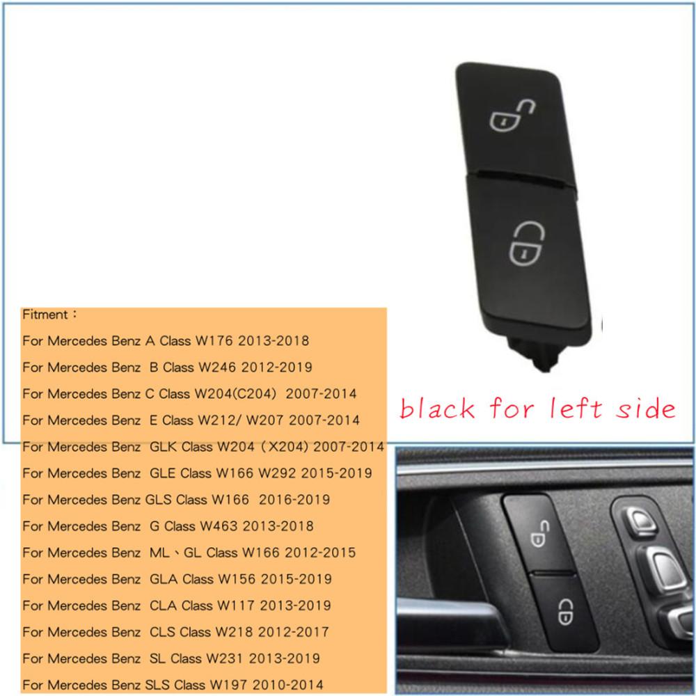 2025 Gorące Wyścigi Grillów Wnętrze Samochodu Przycisk Odblokowania Drzwi Pokrywa Wymienna Dla Mercedes Benz Klasy A B C E GLK ML GL W204 W