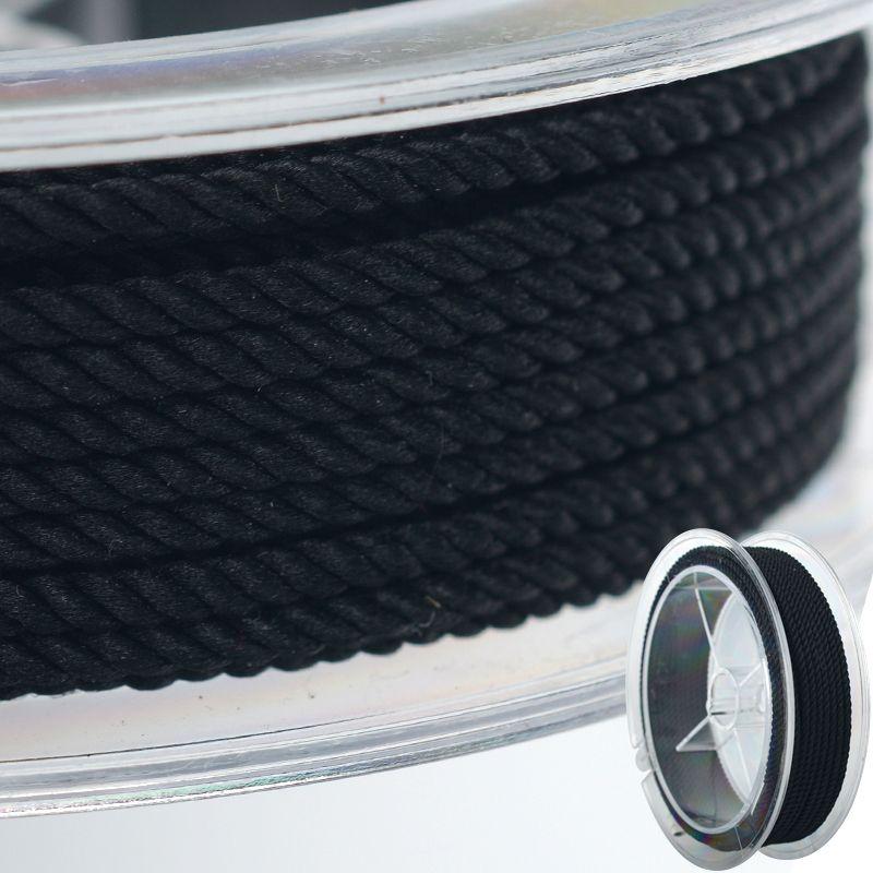 

Миланский браслет 2 мм шнур плетеная веревка плетеный браслет веревка плетение нить браслет ожерелье ювелирные изделия ручной работы DIY проволока Black(41#)