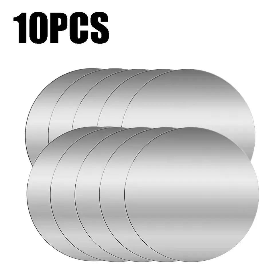 Xiaomi 1-5PCS 8CM Magnetic Metal Plate Disk for Mobile Phone Tablet Universal Self Adhesive Iron Disk Patch Sticker for Magnetic Holder