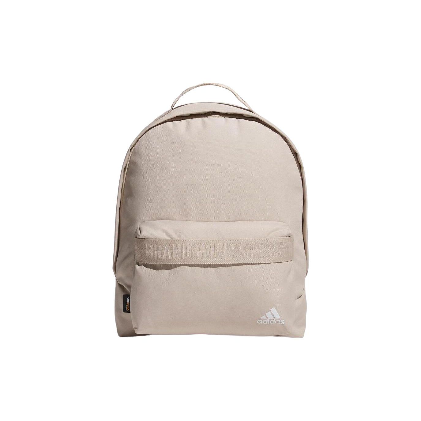 

Adidas Commuting School Casual Recycled Polyester Backpack Unisex Backpack Beige HY3007 Beige