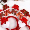 Christmas Hairband for Adults Kids Festive Hair Accessory Santa Claus Snowman Hairband for All Ages Xmas Parties Dress-up