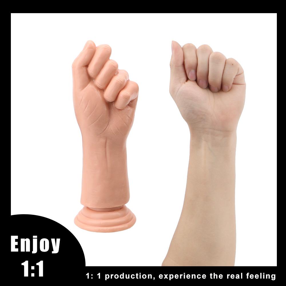 Suction Big Hand Anal Stuffed Large Penis Fist Anal Plug Huge Dildo Butt Plug G-spot Erotic Masturbate Sex Toys Silicone