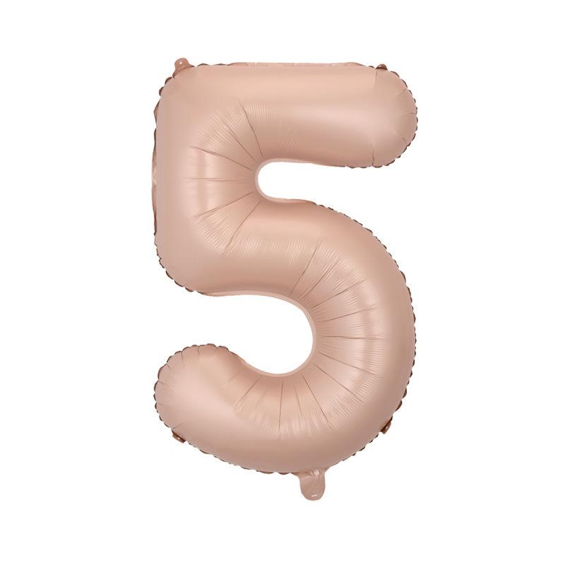 32" Medium Number Aluminum Foil Balloon for Children's Birthday Party Decorations