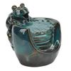 Rökelsehållare Keramiskt Material Glaserad Löv Djurmönster Blå Klassisk Rökelse Vattenfall för Tehus
