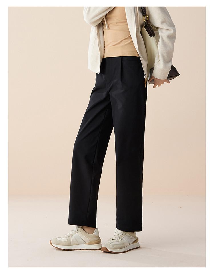 Fashionable and minimalist sports straight leg pants for women