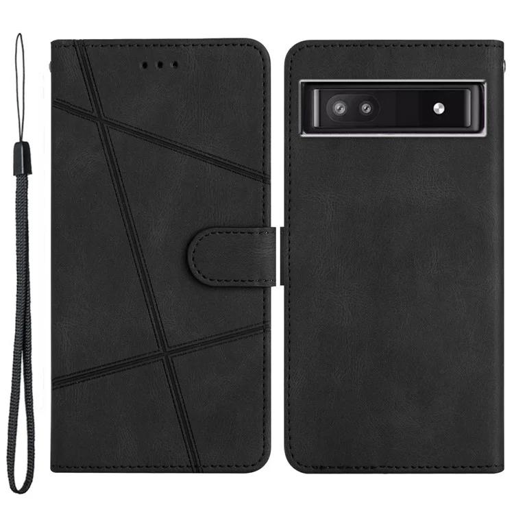 

For Google Pixel 8a Case Stand Wallet Leather Phone Cover Crazy Horse Texture