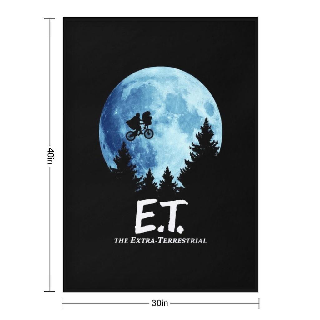 ET The Extra terrestrial The Moon Throw Blanket Vintage Decorative Sofas Bed Thins Blankets