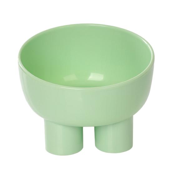 Elevated Pet Bowl Anti-Spill Dog Food Water Bowl Tilted Raised Feeding Bowl Protects Pets Spine for Cats Dogs зелёный