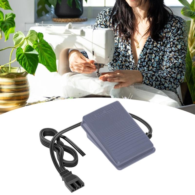 Universelles Drei-Pin-Nähmaschinen-Fußpedal mit robustem Design und Sicherheitsabdeckung für den Heim- und Profieinsatz