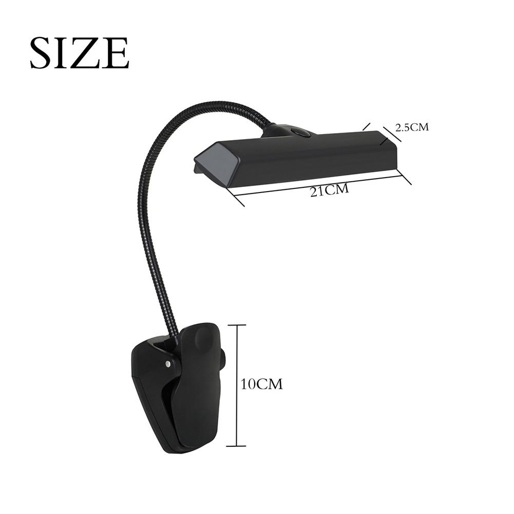 Music Stand Light USB Charging Clip On Piano Lamp With 2 Gears Adjustable Musicians Artists Painting Podium Light