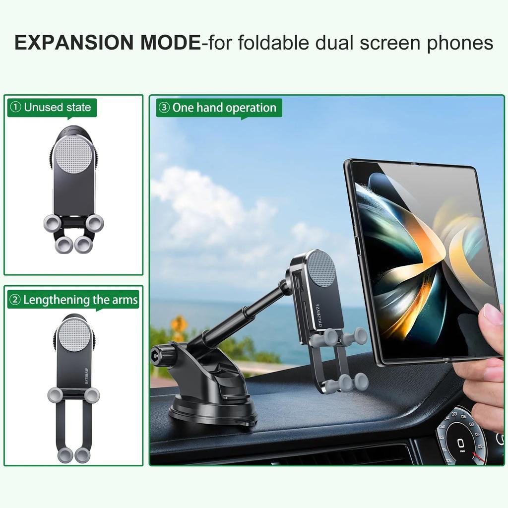 Früh für Galaxy Z Fold 7 6 5 Auto Halterung Schwerkraft Dicke Hülle Freundlich Handy Halter Z Fold5 für Samsung Z Fold 7 4 S25 iPhone 17 16