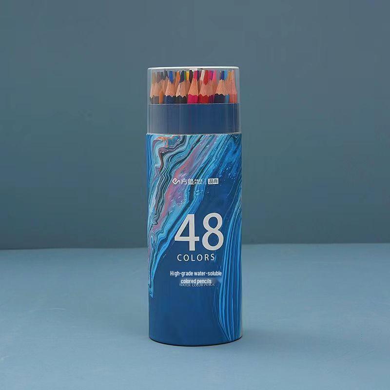 48-Color Wooden Pencils Set: Oil & Water-Based for Children and Graffiti Art