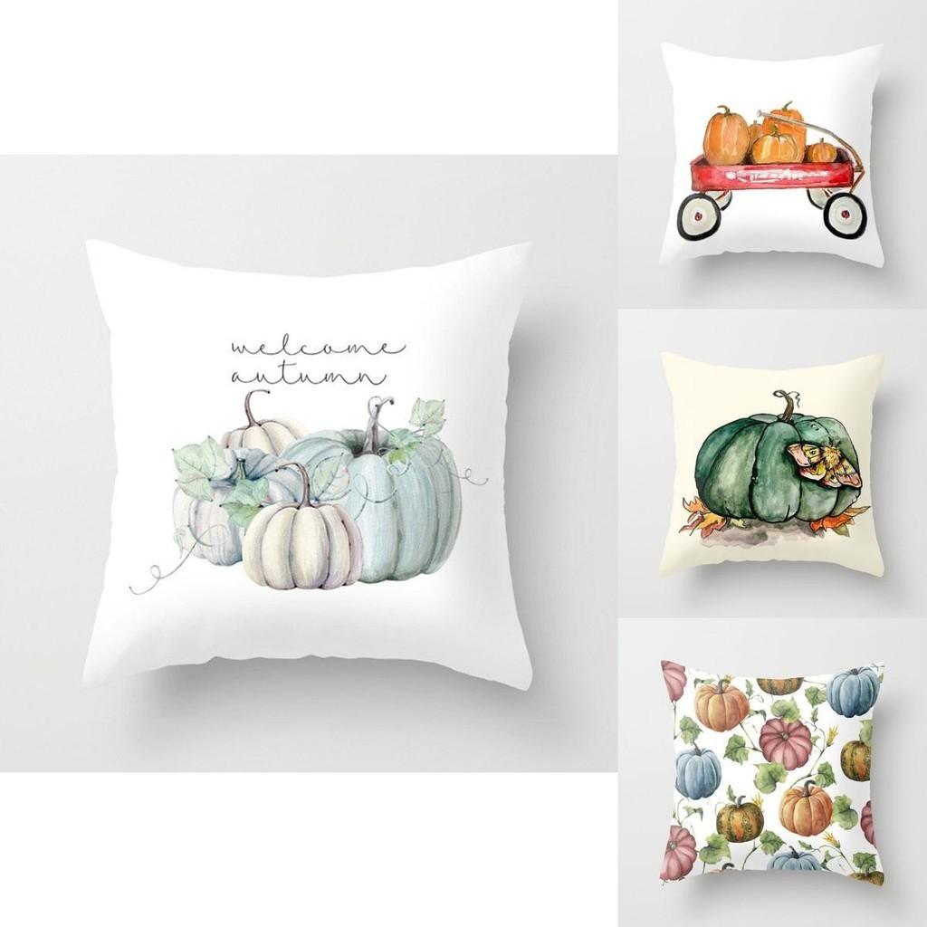 Luxurious And Comfortable Halloween Pumpkin Pattern Cushion Cover