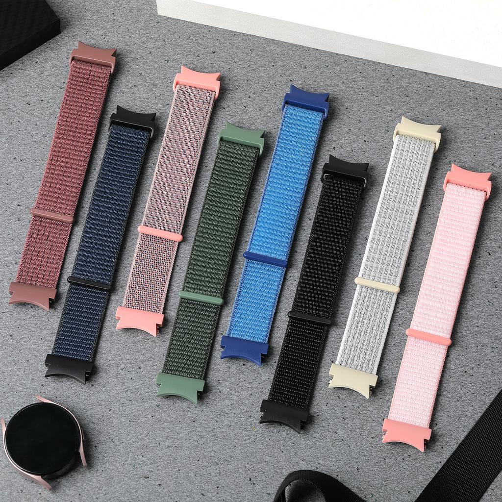 No gaps Band For Samsung Galaxy Watch 6 4 Classic 5 pro 44mm 40mm 47mm 43mm nylon loop bracelet correa Galaxy Watch 4 20mm Strap