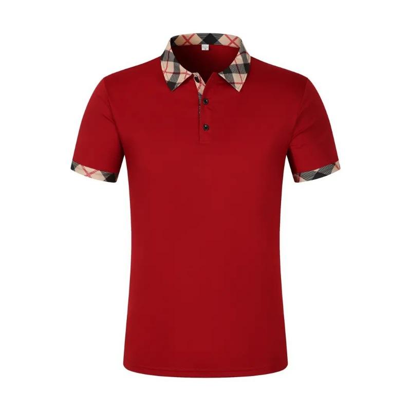 Nové pánske módne tričko s golierom, slim-fit, polokošeľa s krátkym rukávom, pánsky top