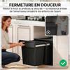 Sliding Under-Sink Waste Bin, 2 x 20 L, Removable Buckets, 52 x 33.5 x 41 cm, Black