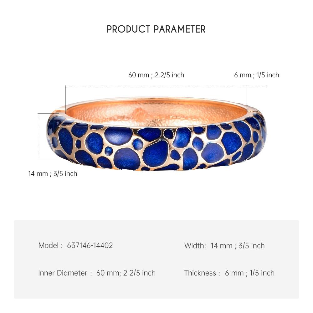 Colorful Enameled Cuff Femal For Women Bangles Classic Contracted Design Accessories Classic Vintage BraceletsClassic Cuff