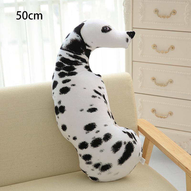 45~90Cm Dog Plush Pillow Lifelike Shepherd Husky Hound Shar Pei Spotty Puppy Animal Plush Throw Pillow Decor Gift