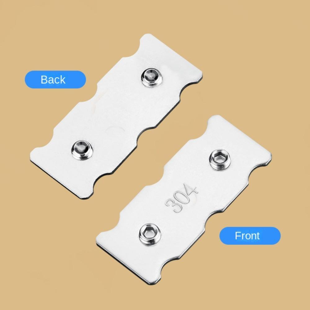 4PCS Stainless Steel Wind Support Limit Plate Window Lock Non Punching Window Limiter Limit Lock Portable