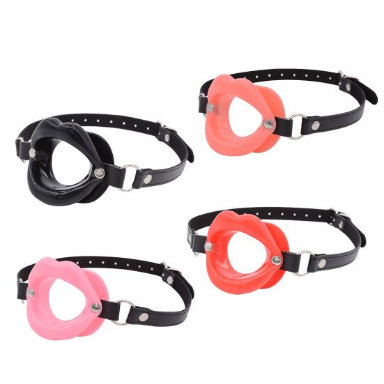 BDSM Silicone Ball Gag with Breathable Design Body-Safe Flexible Mouth Restraint for Couples' Role Play Easy-Clean Adjustable Strap Adult Sex Toy