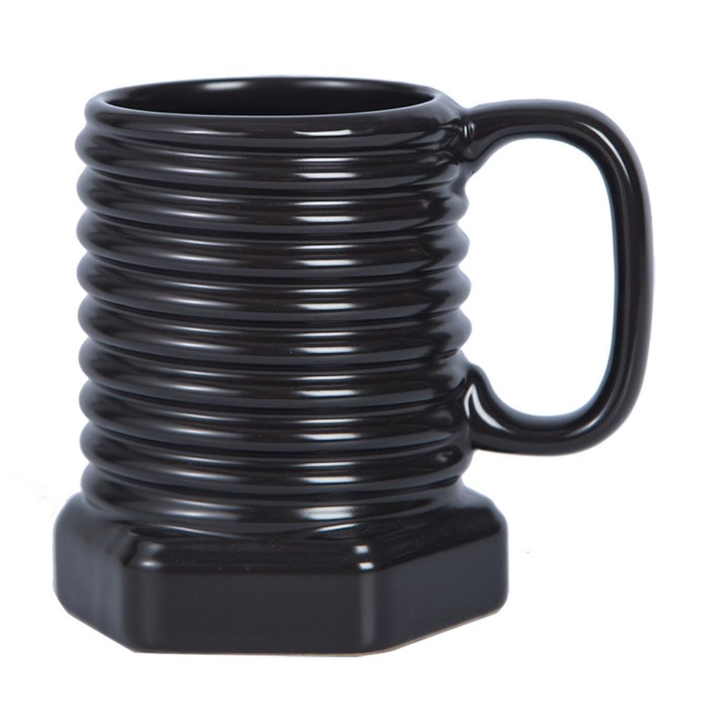 

Retro Screw Ceramic Mug Funny Electroplated Mug Unique Drinking Cup Office